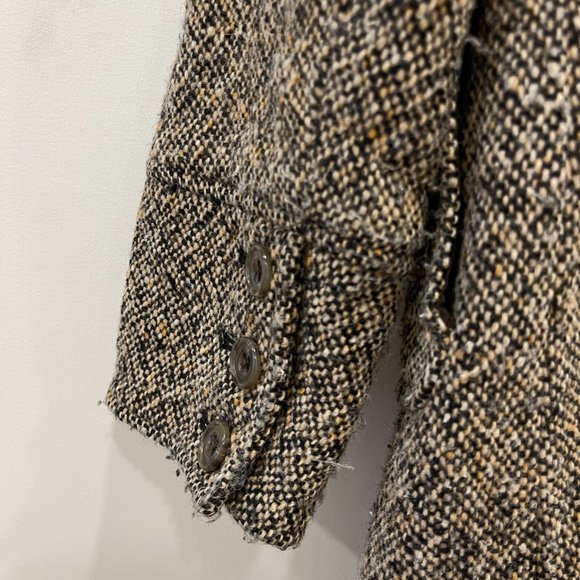 Eddie Bauer Tweed Coat Wool Blend Long Trench Women - size M - Picture 5 of 10